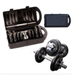 Kit Completo Anilhas + Halteres na maleta 20kg - WCT Fitness 216