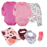 Roupa De Bebê Kit Maternidade 7 Pç Body Mijão Menino Menina