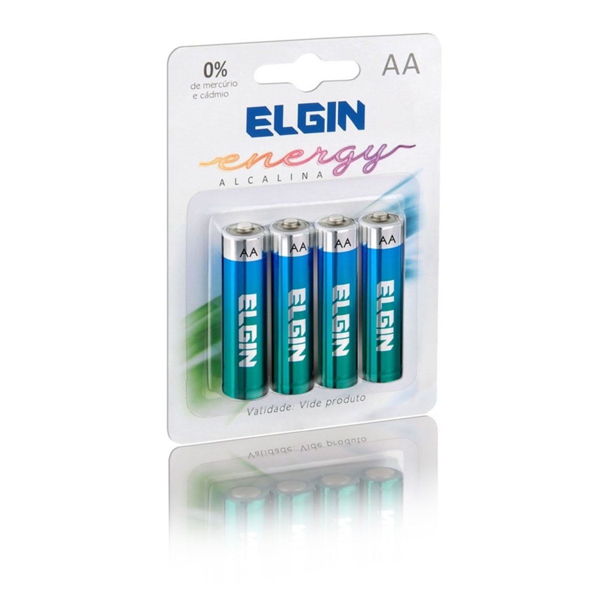 Pilha AA Alcalina Energy Elgin com 4 Unidades