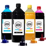 Kit 4 Tintas Para Impressora Epson Sublimática L395 Cmyk 1 Litro Aton