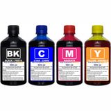 Kit Tinta Compatível Impressoras Epson L3250 L3150 L3210 L3110 4 Garrafas 500ml Refil 544