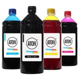 Kit 4 Tintas Impressora Canon G4100 Cmyk 1 Litro Aton