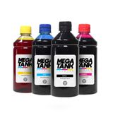 Kit 4 Tintas Impressora Canon G4100 Cmyk 500ml Mega Tank