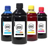 Kit 4 Tintas Impressora Canon G4100 Cmyk 500ml Aton