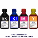 Tinta Compatível Epson L3250 L3150 L3210 L3110 L5190 Refil 544  4x 250ml