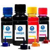 Kit 4 Tintas Para Impressora Epson L606 100ml Valejet