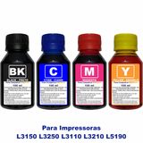 400ml Tinta Compatível Epson L3150 L3250 L3210 L3110 L5190 Refil 544