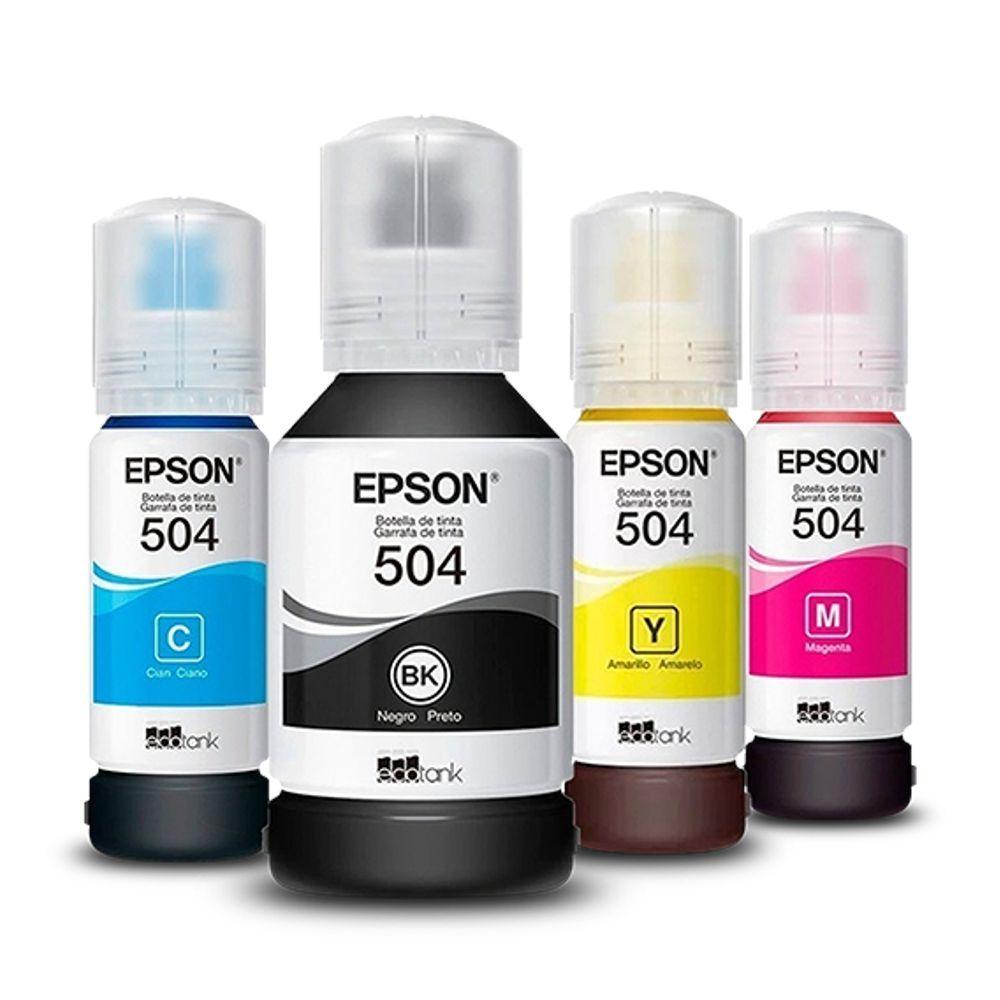 Tinta Epson 504 - Kit 4 Cores