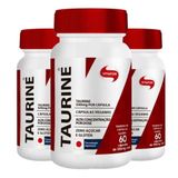 Kit 3 Taurine Vitafor 60 Cápsulas De 550mg