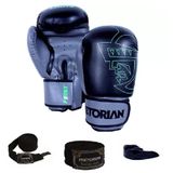 Kit Boxe/muay Thai Pretorian First Preto / Cinza Preto/cinza