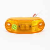 Lanterna 2 leds lateral e teto para Ônibus - Ambar