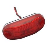 Lanterna 2 leds lateral e teto para Ônibus - Vermelho