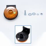 Lanterna Led Bivolt Lateral Carreta Randon Laranja Com Suporte - Pradolux