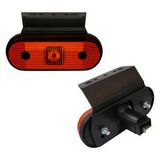 Lanterna led lateral universal com suporte tipo Facchini Vermelho