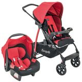 Carrinho de Bebê Travel System Burigotto Ecco + Touring Evolution Se Red