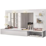 Penteadeira Camarim Suspensa 3003031 Branco Mbl