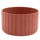 Vaso De Flor Mini Decorativo Planta Cacto Groove Jardim Ou Terracota Fechado