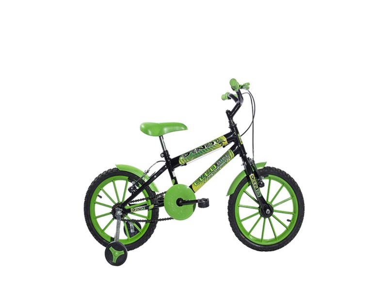 Bicicleta Ello Bike Dino Aro 16 Rígida 1 Marcha - Preto/verde