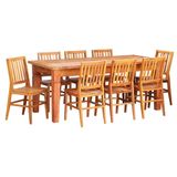 Conjunto Mesa de Jantar 2 M 8 Cadeiras Madri Madeira de Demolição