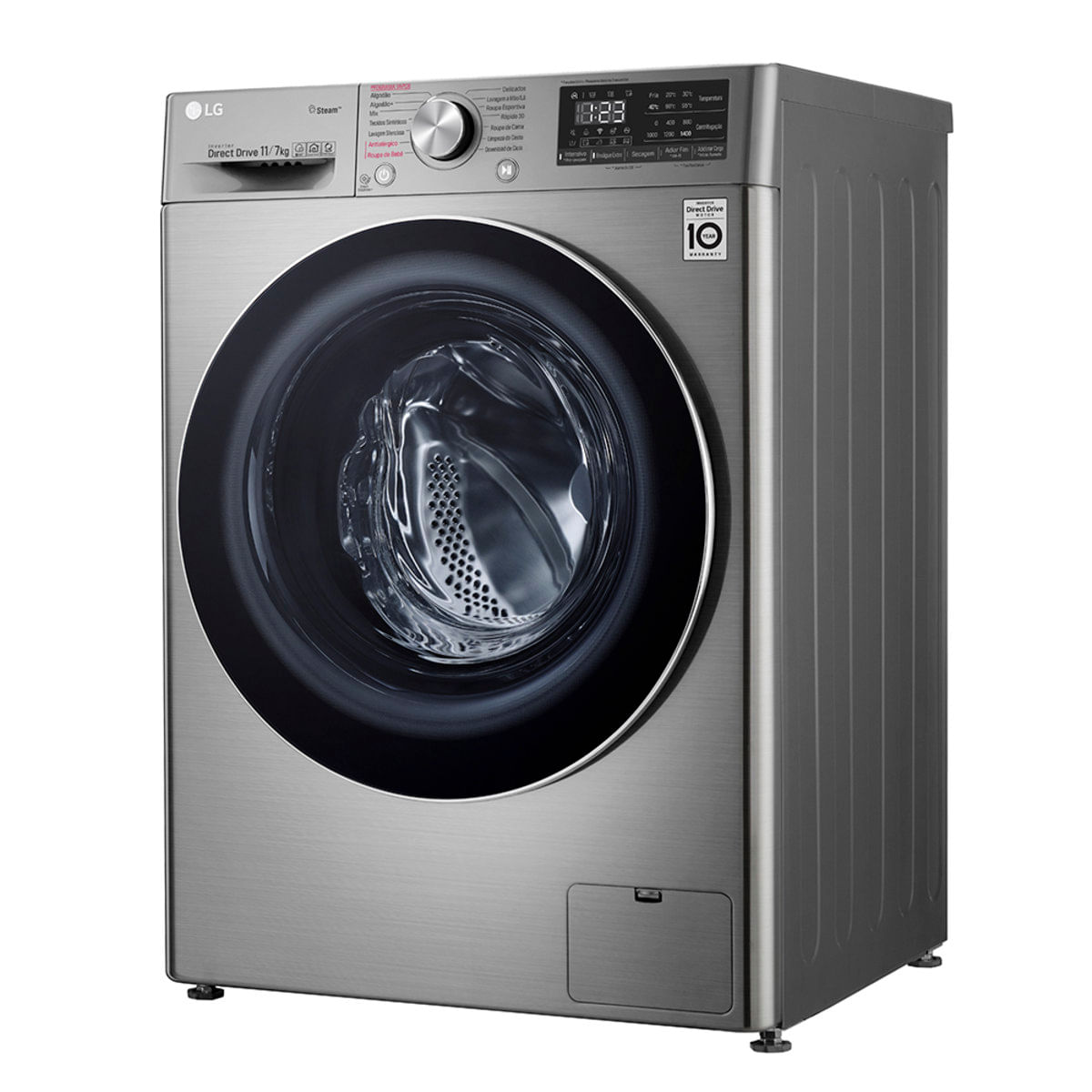 Lava e Seca LG Vivace VC4 Aço Escovado 11kg 220v - CV5011TS4A