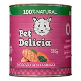 Ração Úmida Pet Delícia para Gatos Sabor Maravilha de Frango - 320g