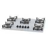 Cooktop 5 Bocas Fischer a Gás 127V - 220V Branco