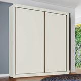 Guarda-Roupa Móveis Europa Zurique Flex 2 Portas de Correr e 4 Gavetas