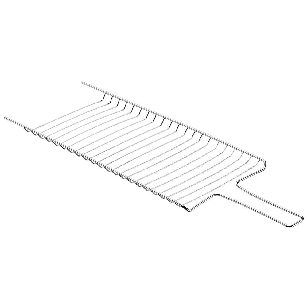 Grelha Simples Para Carne Utimil Pequena Em Aço Cromado