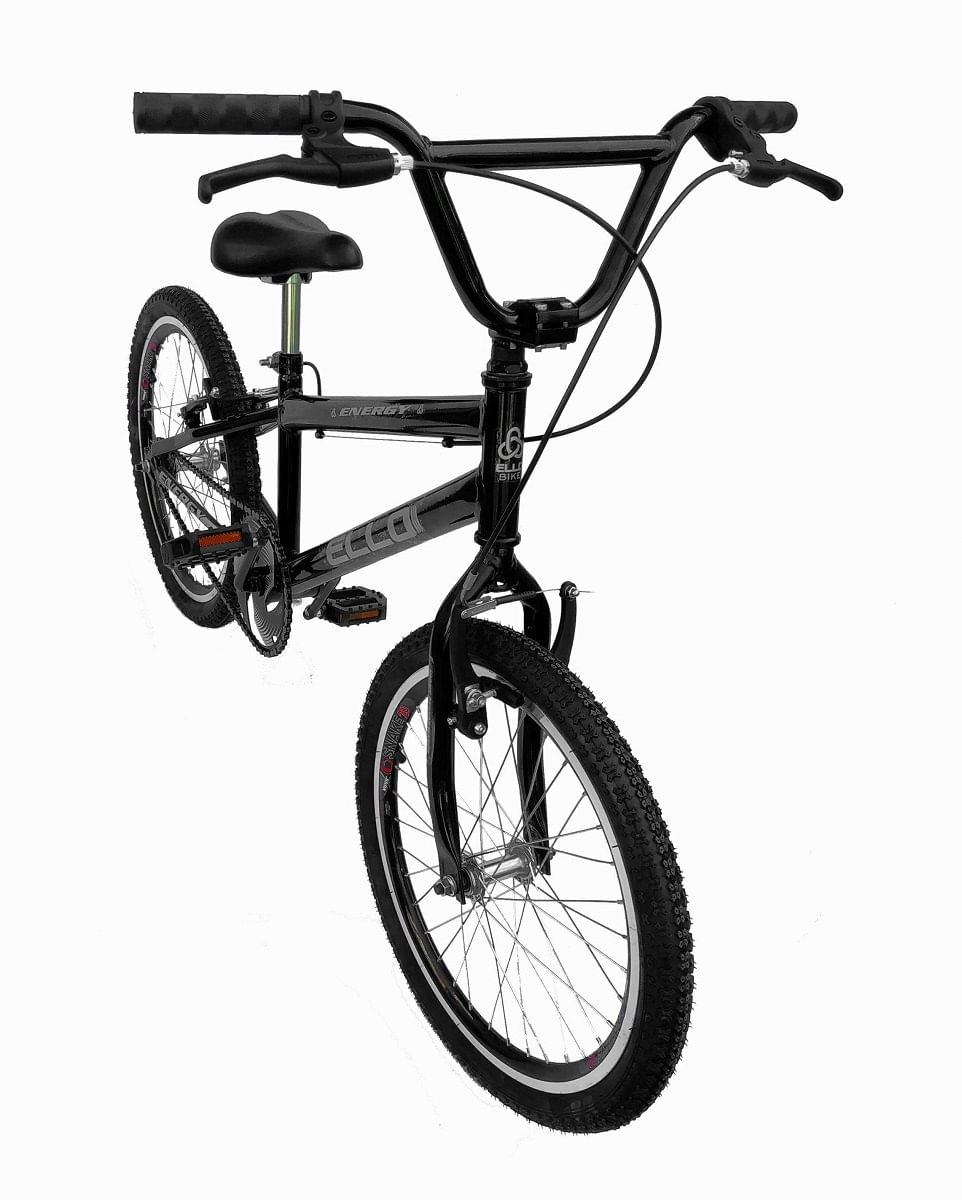 Bicicleta Aro 20 Tipo Cross Free Style Bmx Preta Ello Bike