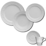 Aparelho De Jantar, Chá E Sobremesa 30 Peças Germer Tassel Em Porcelana