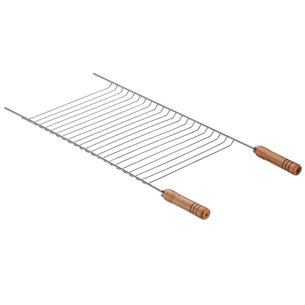 Grelha Simples Para Carne Utimil Grande Em Aço Cromado