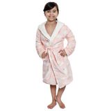 Roupão De Banho Infantil Grande Sherpinha Unicórnio - Catran Rosa