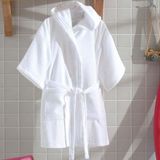 Roupão Infantil Grande Com Capuz Velour Ju 09 - Dohler Branco