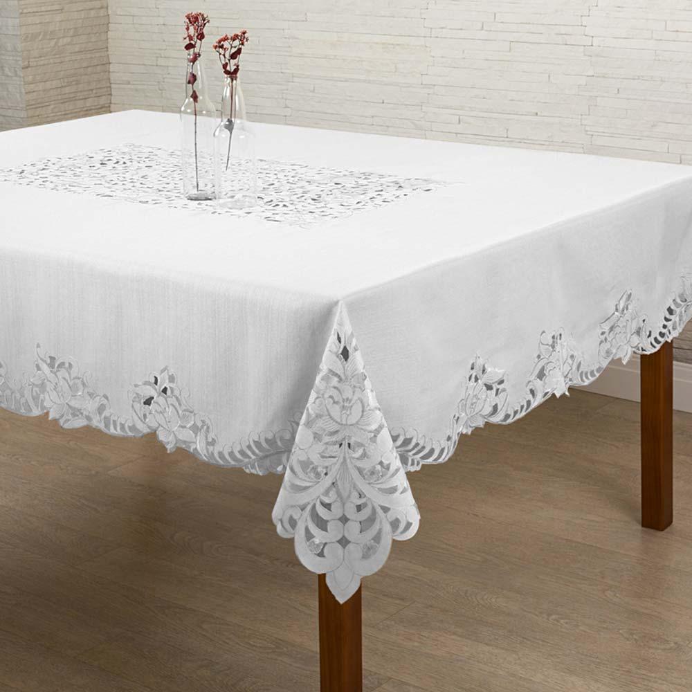 Toalha De Mesa Quadrada 220x220cm 930 - Rafimex Branca