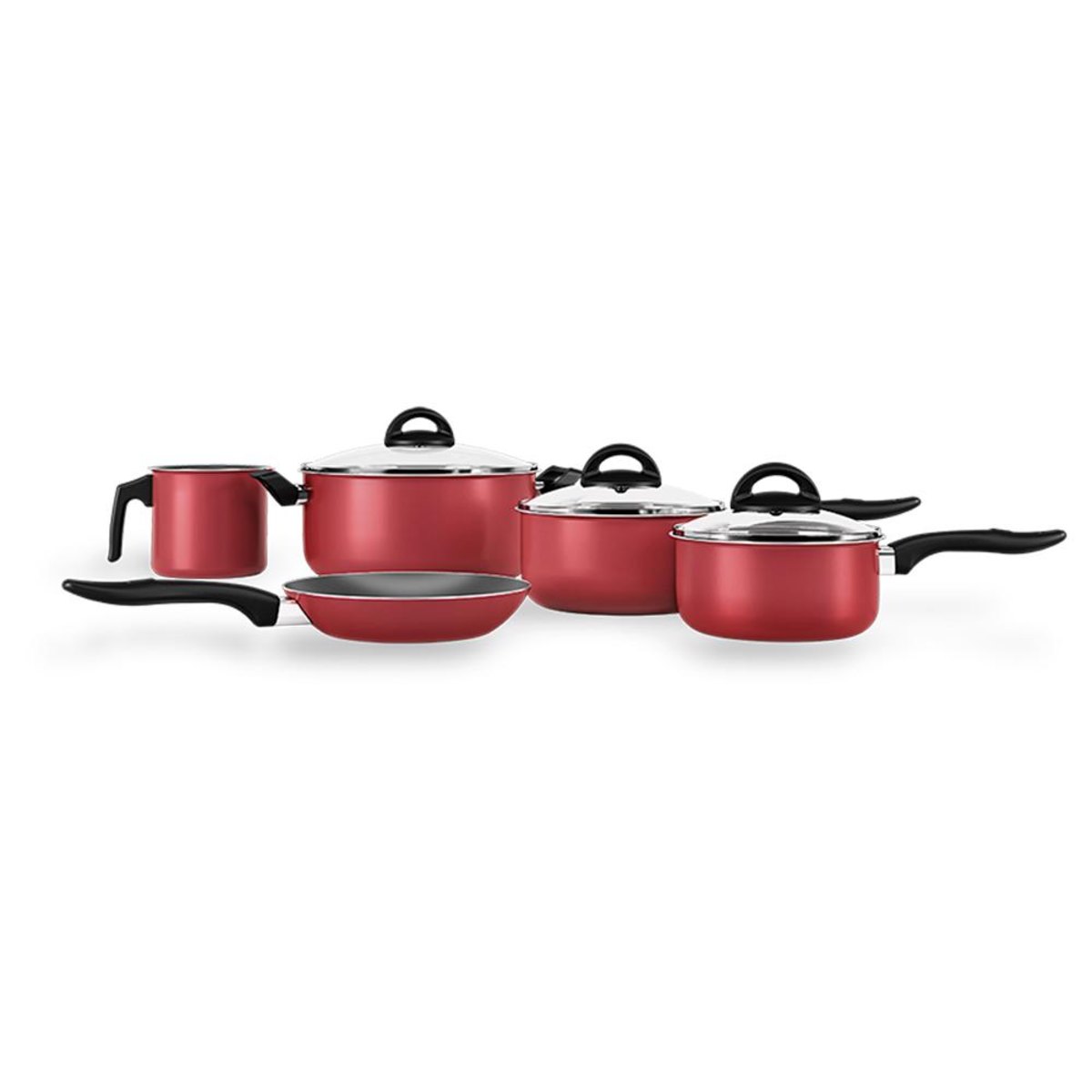 Jogo de Panelas 5 Peças Chilli Cereja- Brinox Menor preço em Jogo de Panelas 5 Peças Chilli Cereja- Brinox