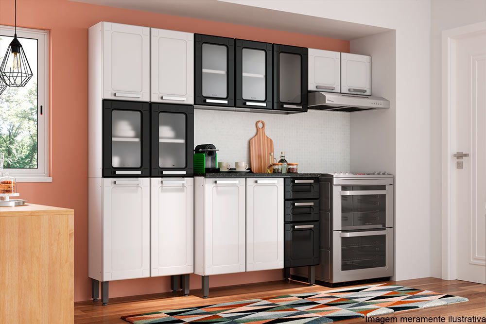 Cozinha Modulada Bertolini Múltipla 4 Peças Branco