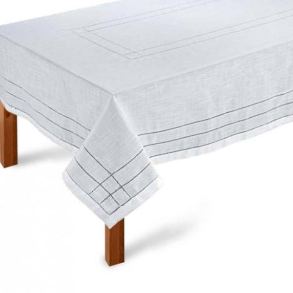 Toalha de Mesa Retangular 180x220cm Ponto Ajour 331 - Rafimex