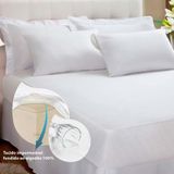Protetor De Colchão Casal 30cm Malha Impermeável - Kacyumara Branco