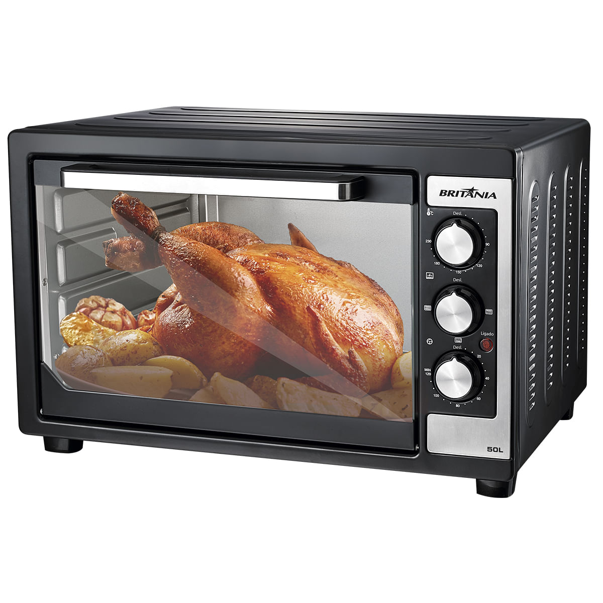 Forno 50l Britânia Preto - Elétrico - 220v - Bfe50p
