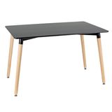 Mesa Eames retangular - Square - 80 x 140 cm - Preto