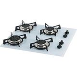 Cooktop 4 Bocas Fischer, Branco, Acendimento Superautomático