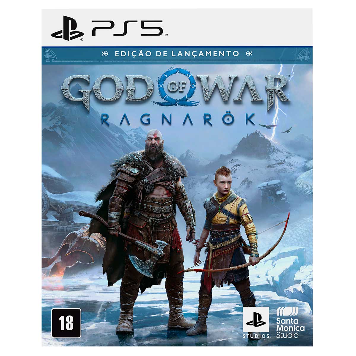 Jogo God of War Ragnarok Edição de Lançamento PS5 Santa Monica Studio