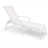 Espreguiçadeira Empilhável Summer Slim Mestra Móveis Branco