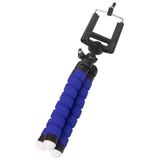 Tripé Portátil Mini Polvo Com Suporte Para Telefone Para Selfies Azul