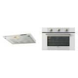 Conjunto Forno Elétrico de Embutir 50L e Depurador 60cm 220V Fischer Branco