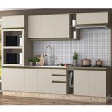Cozinha Completa 7 Peças 12 Portas Alice Espresso Móveis