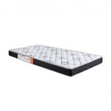 Colchão Solteiro Espuma D28 Bordado Prime Plus 88cmx188cmx12cm Quality-Flex Cinza/Preto