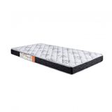 Colchão Solteiro Espuma D28 Bordado Prime Plus 78cmx188mx14 Quality-Flex Cinza/Preto