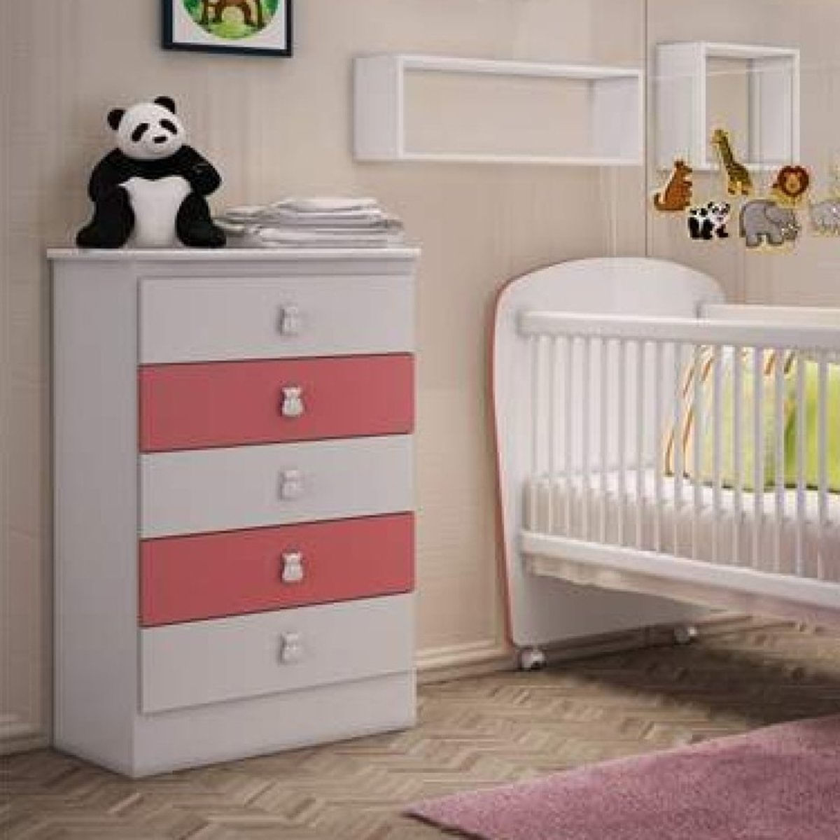 MP20278139_Quarto-de-Bebe-Completo-Leaozinho-com-Guarda-Roupa-2-Portas-Comoda-e-Berco-Siena-Moveis-Branco-Rosa_2_Zoom