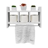 Nicho Toalheiro Branco 45 X 30cm para Banheiro